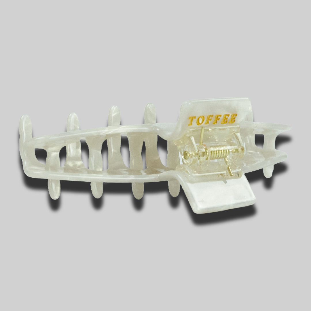 Barrette de Paris Haarklammer in Pearl Weiss