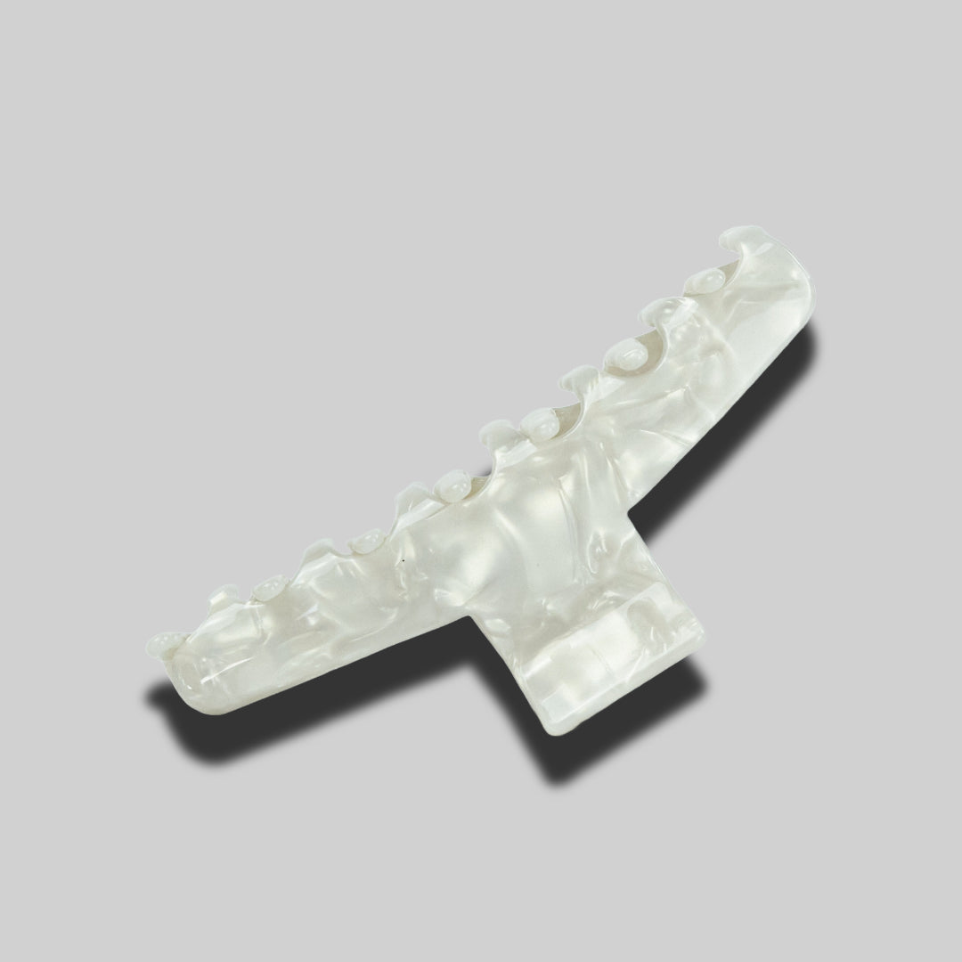 Barrette de Paris Haarklammer in Pearl Weiss