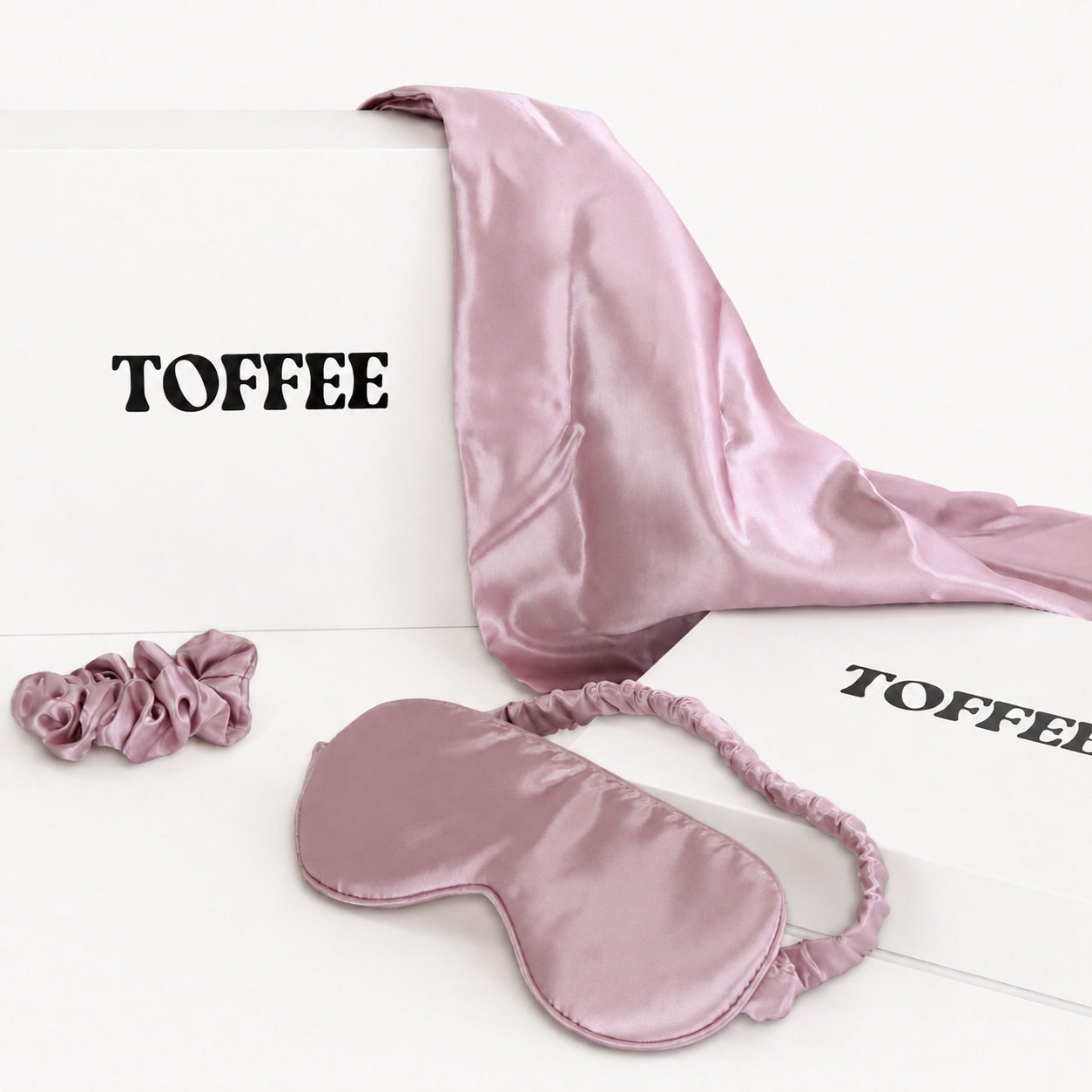 Satin Dream Set in Altrosa
