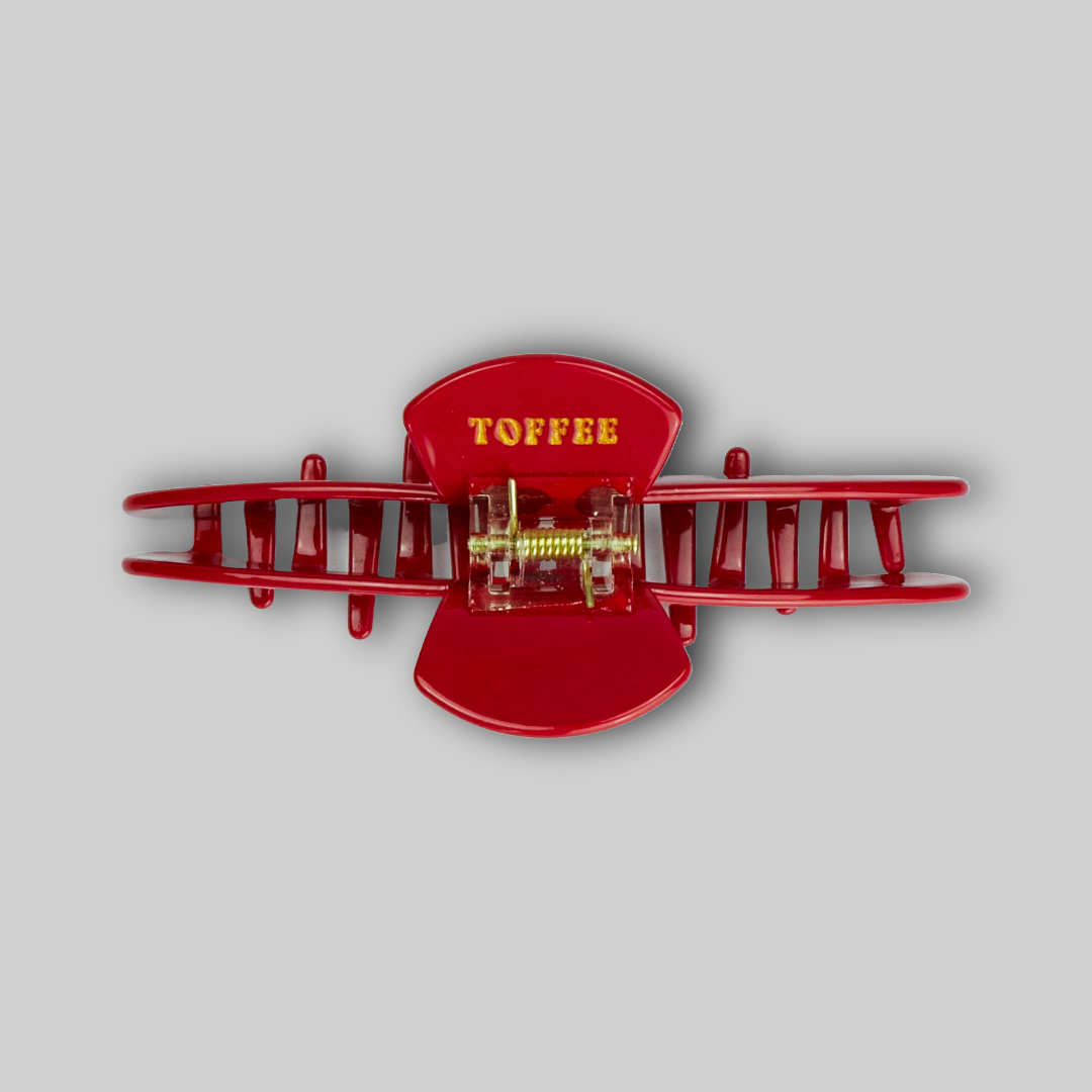 Haarklammer Parisienne in Scharlach Rot