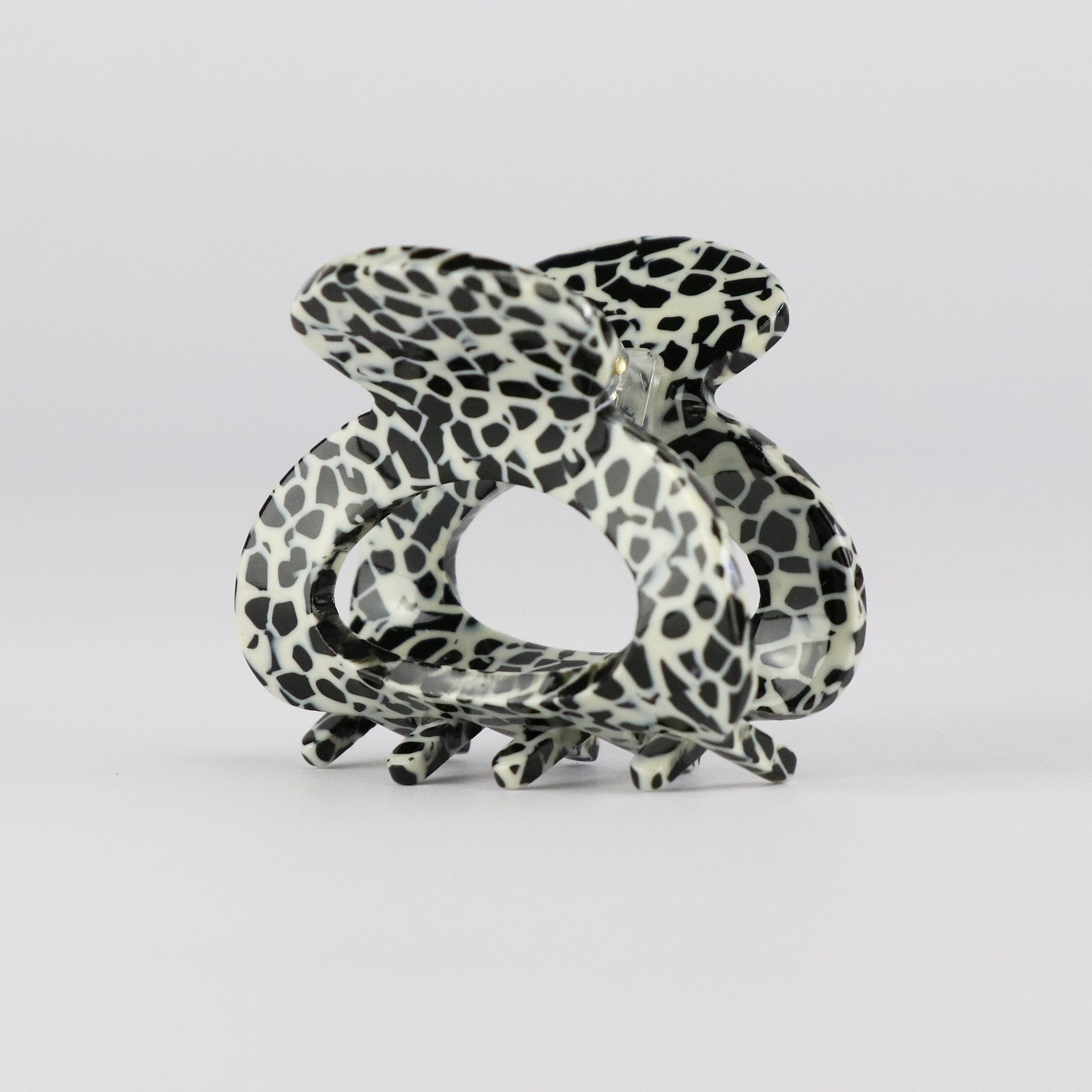 Perfektes Duo mini Haarklammern Schwarz-Weiss und Light Tortoise