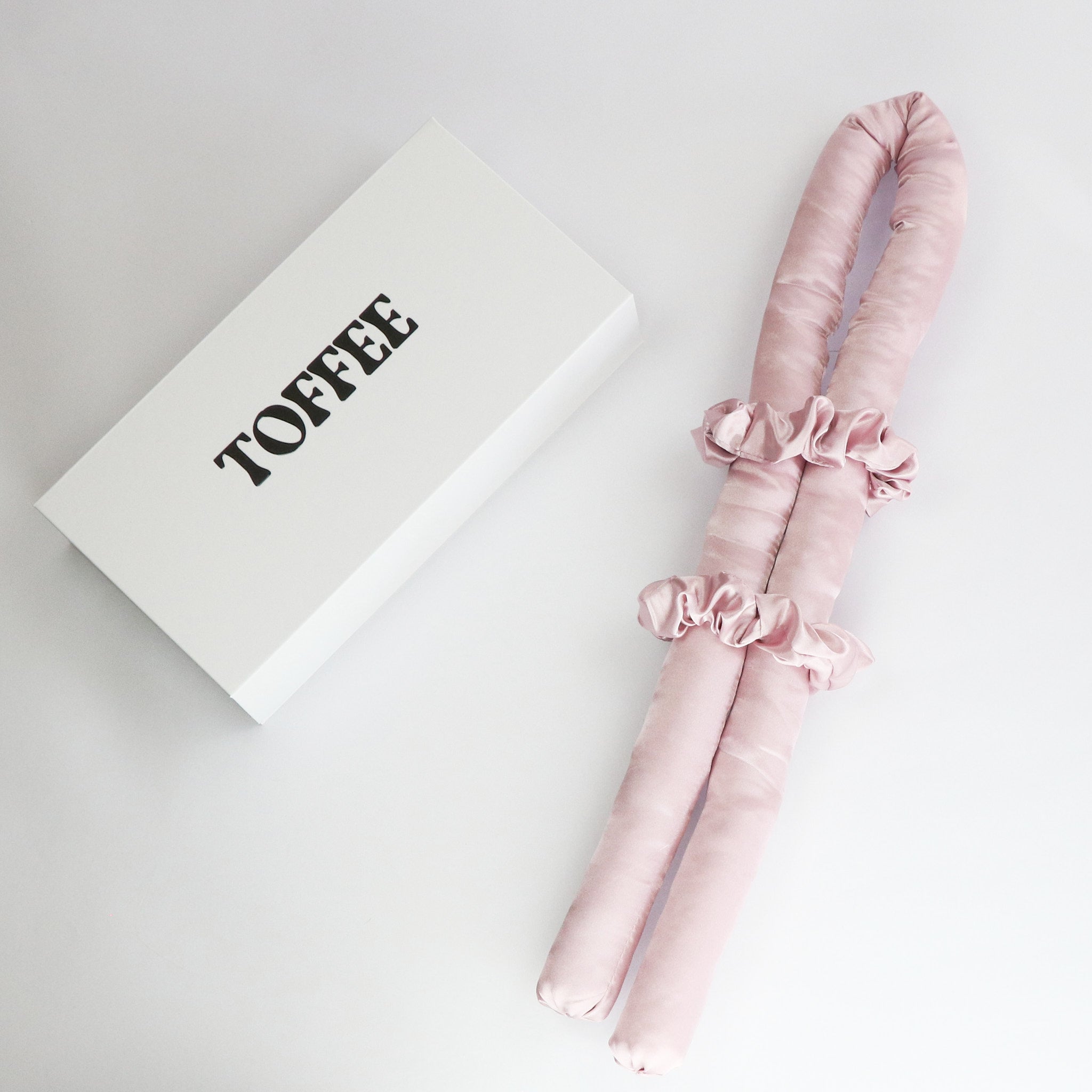 Satin Hitzefreier Lockenwickler Altrosa