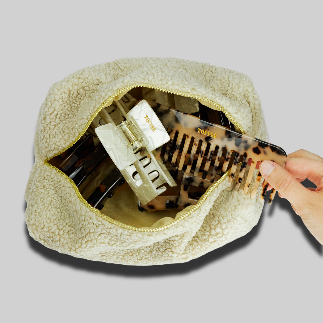 Haarklammer Bundle Parisienne in Scharlach Rot