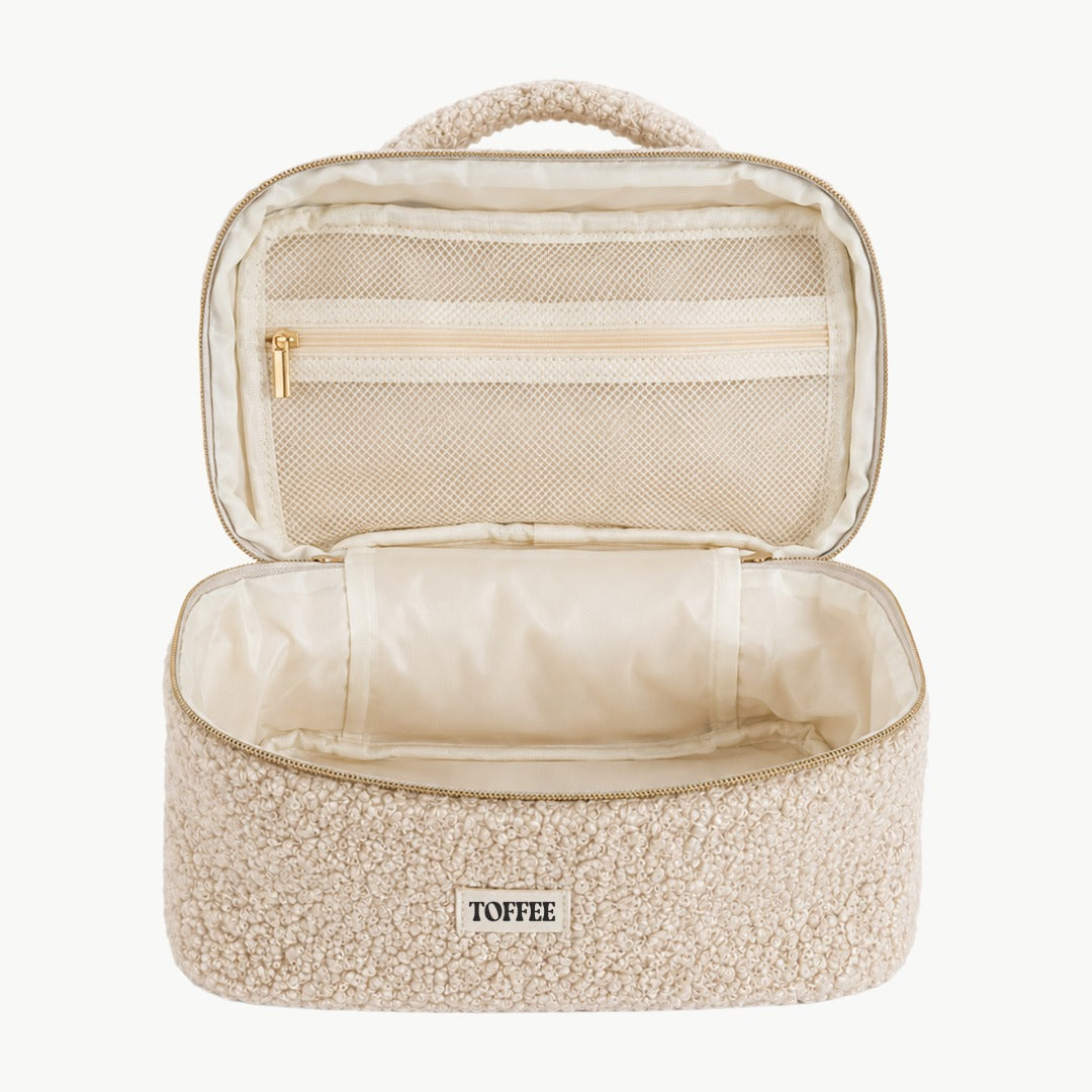 Teddyfell Kosmetiktasche Gross in Beige