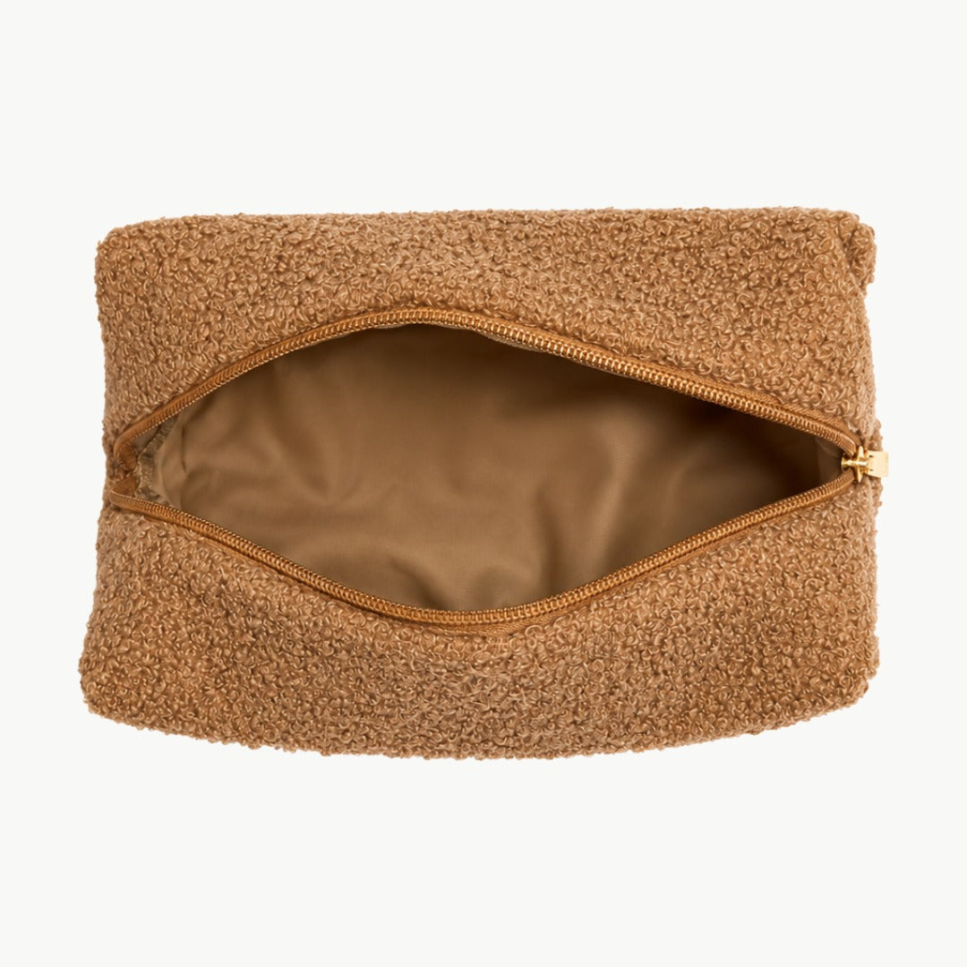 Teddyfell Kosmetiktasche in Braun