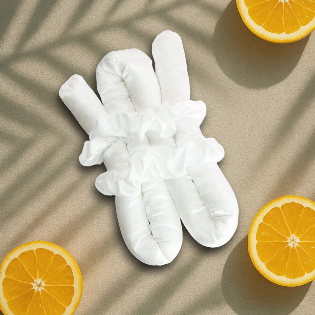 Satin Hitzefreier Lockenwickler Schnee Weiss