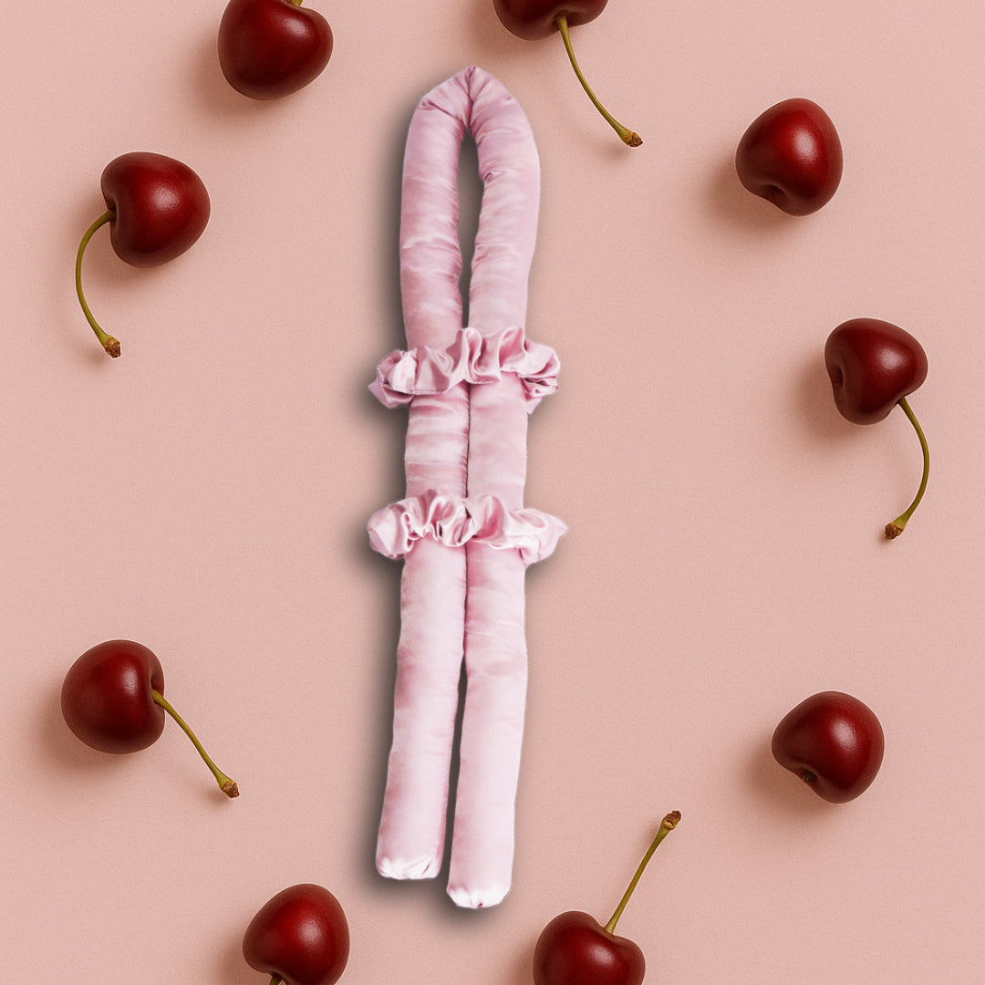 Satin Hitzefreier Lockenwickler Altrosa