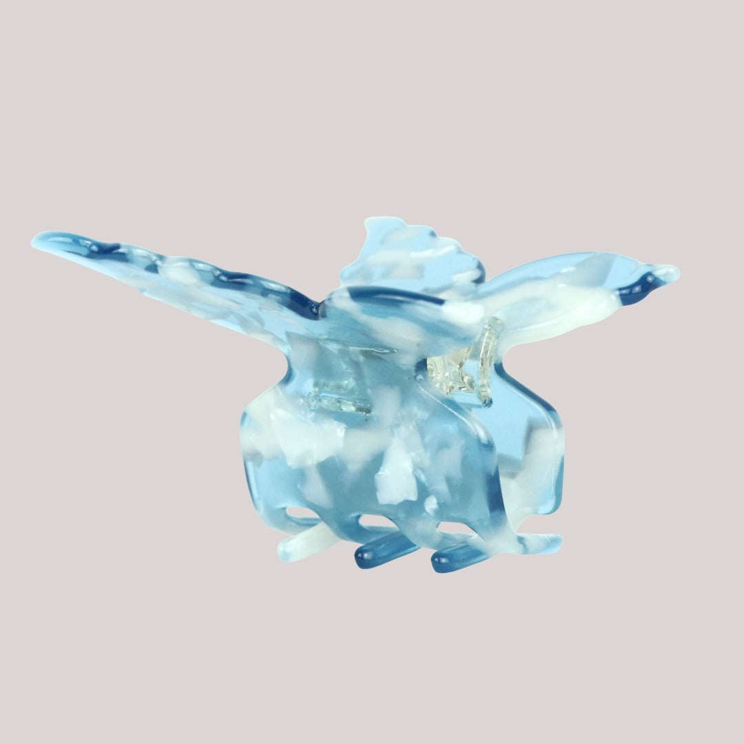 Schmetterling Haarklammer in Ocean Blue