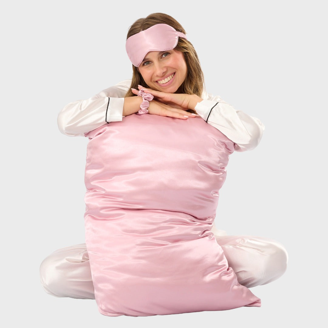 Satin Dream Set in Altrosa