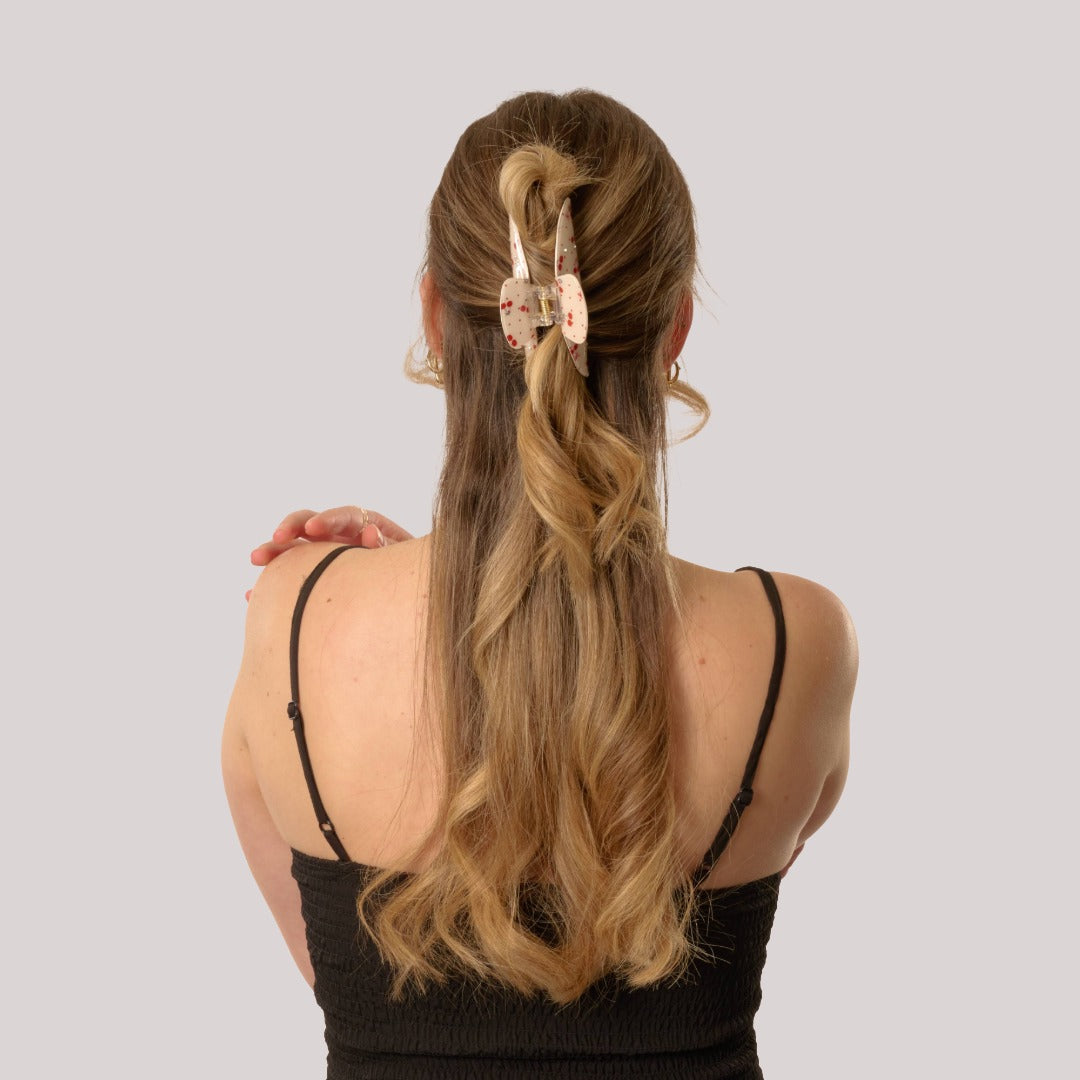 Cherry Crush Haarklammer mit Kirschmuster