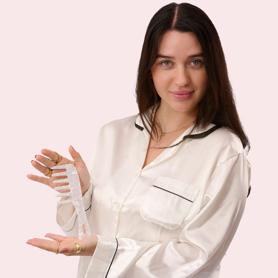 XL Haarklammer Bundle Barrette de Paris in Pearl Weiss