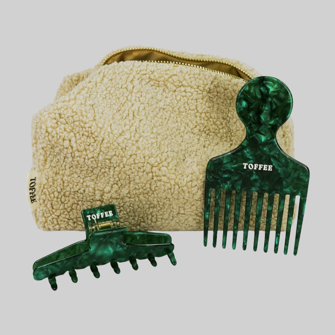 XL Haarklammer Bundle Barrette de Paris in Emerald Grün