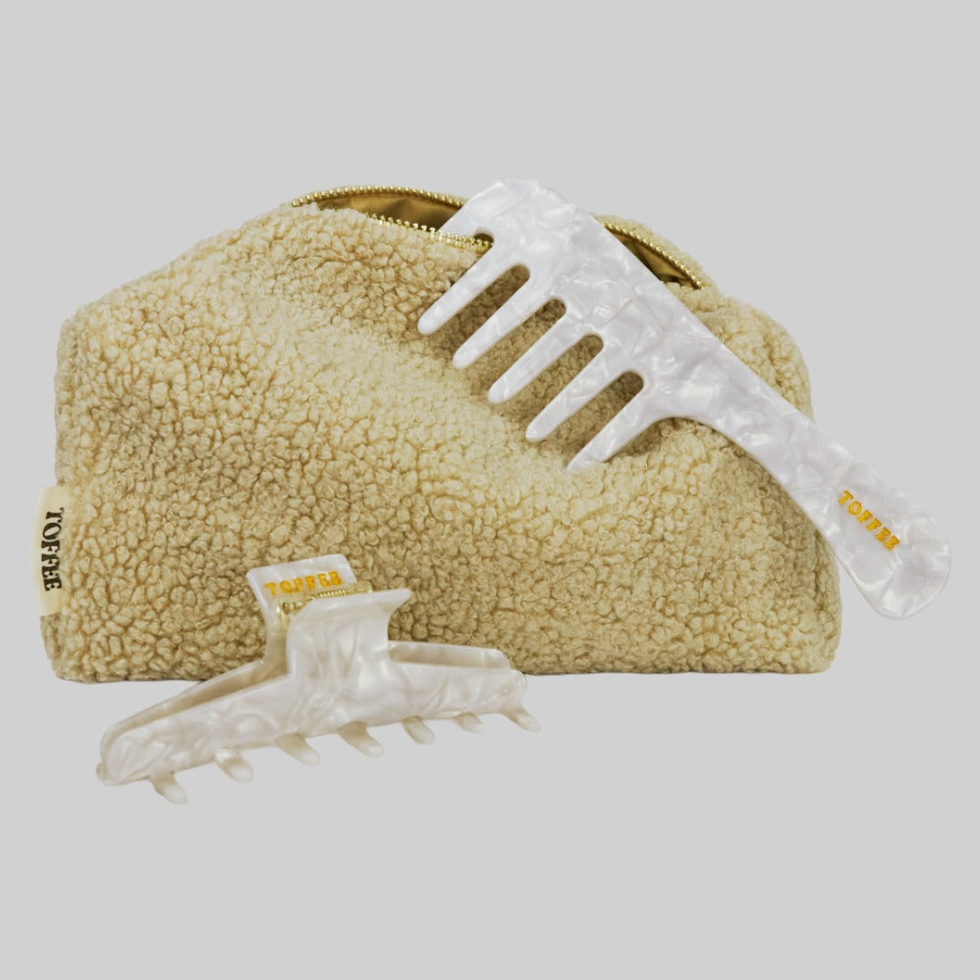 XL Haarklammer Bundle Barrette de Paris in Pearl Weiss