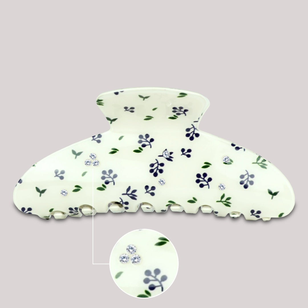 Blueberry Bliss Haarklammer mit Blaubeermuster