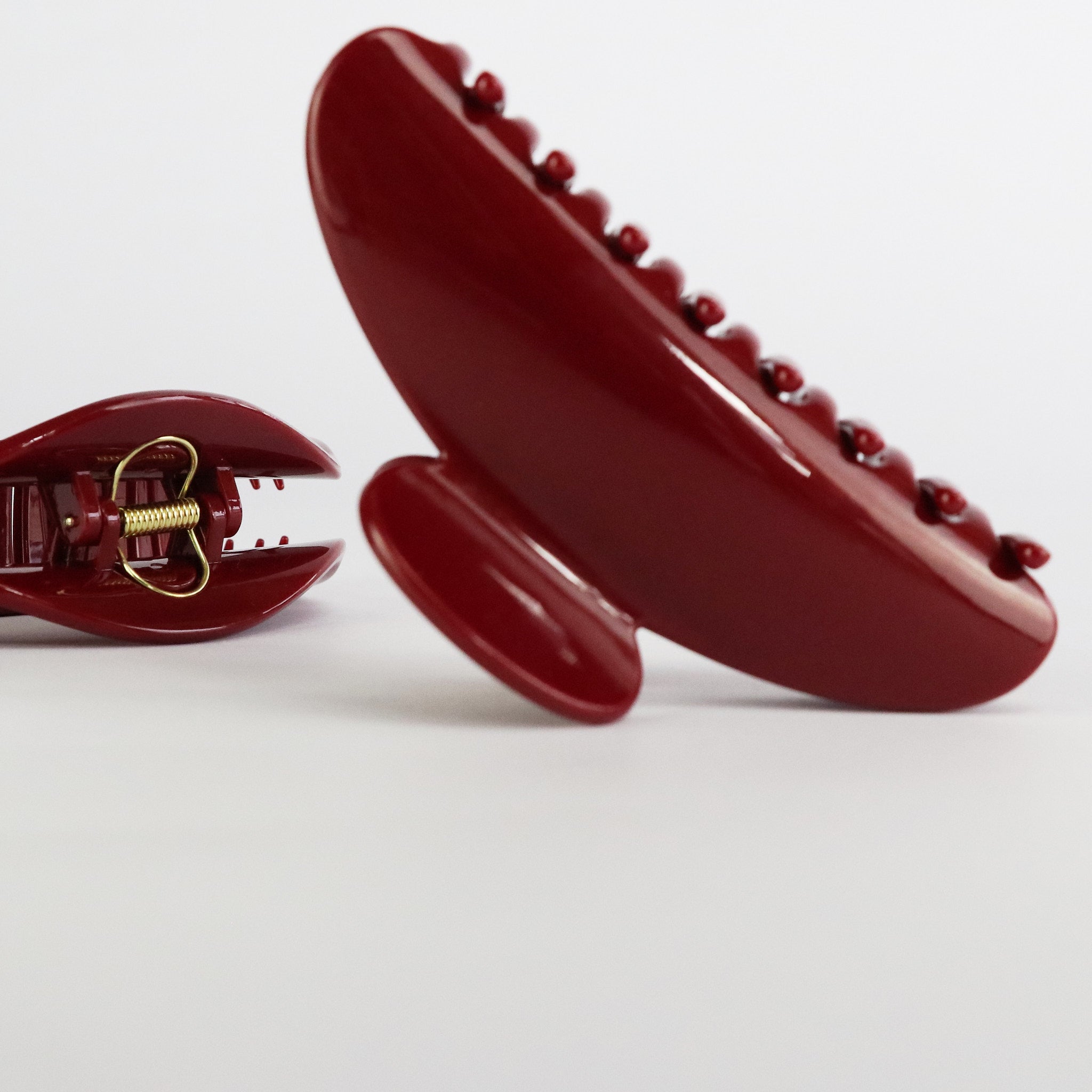 Haarspange Aria in Kirsch Rot