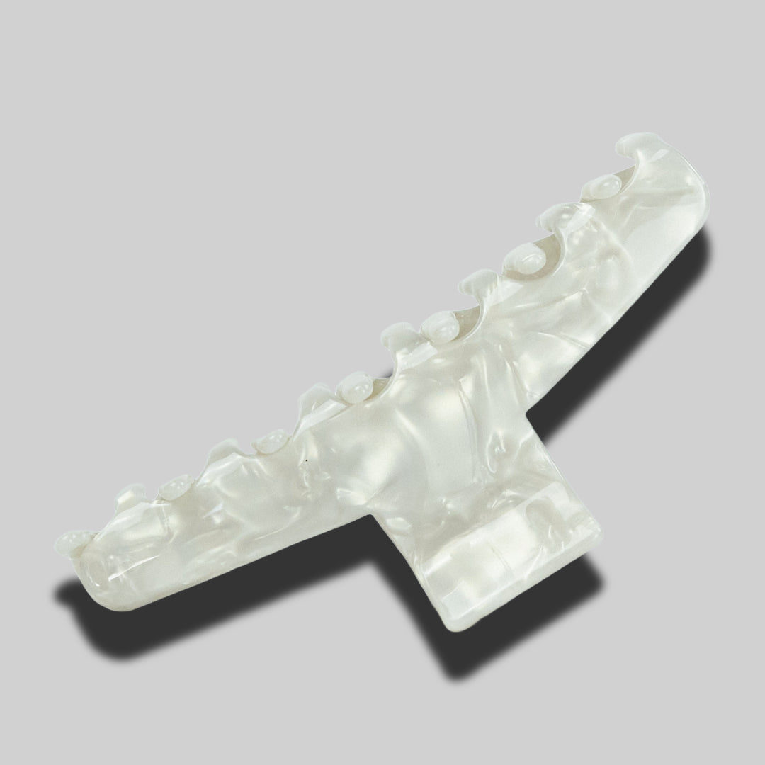 XL Haarklammer Bundle Barrette de Paris in Pearl Weiss
