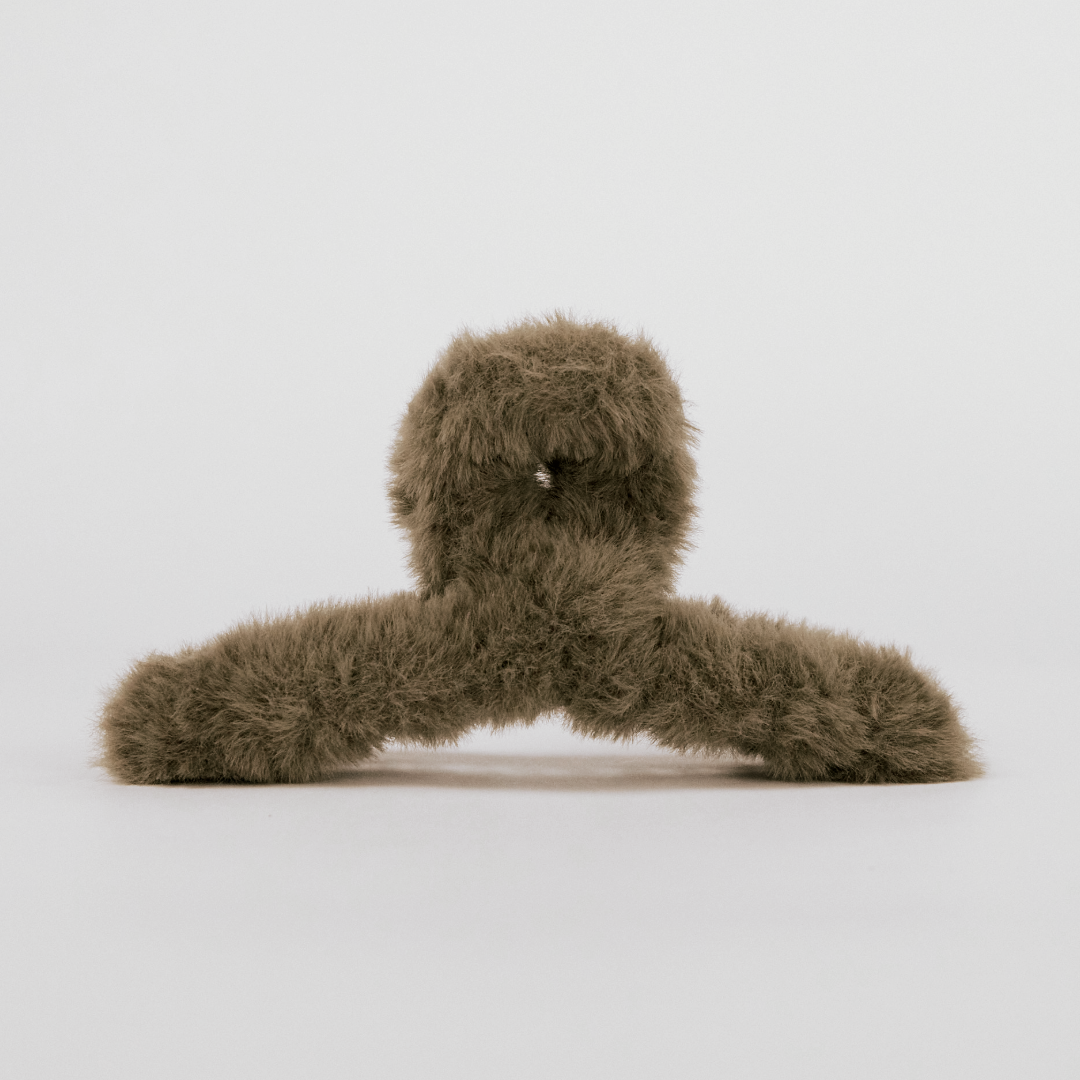 Furry Haarspange XL Teddy Braun