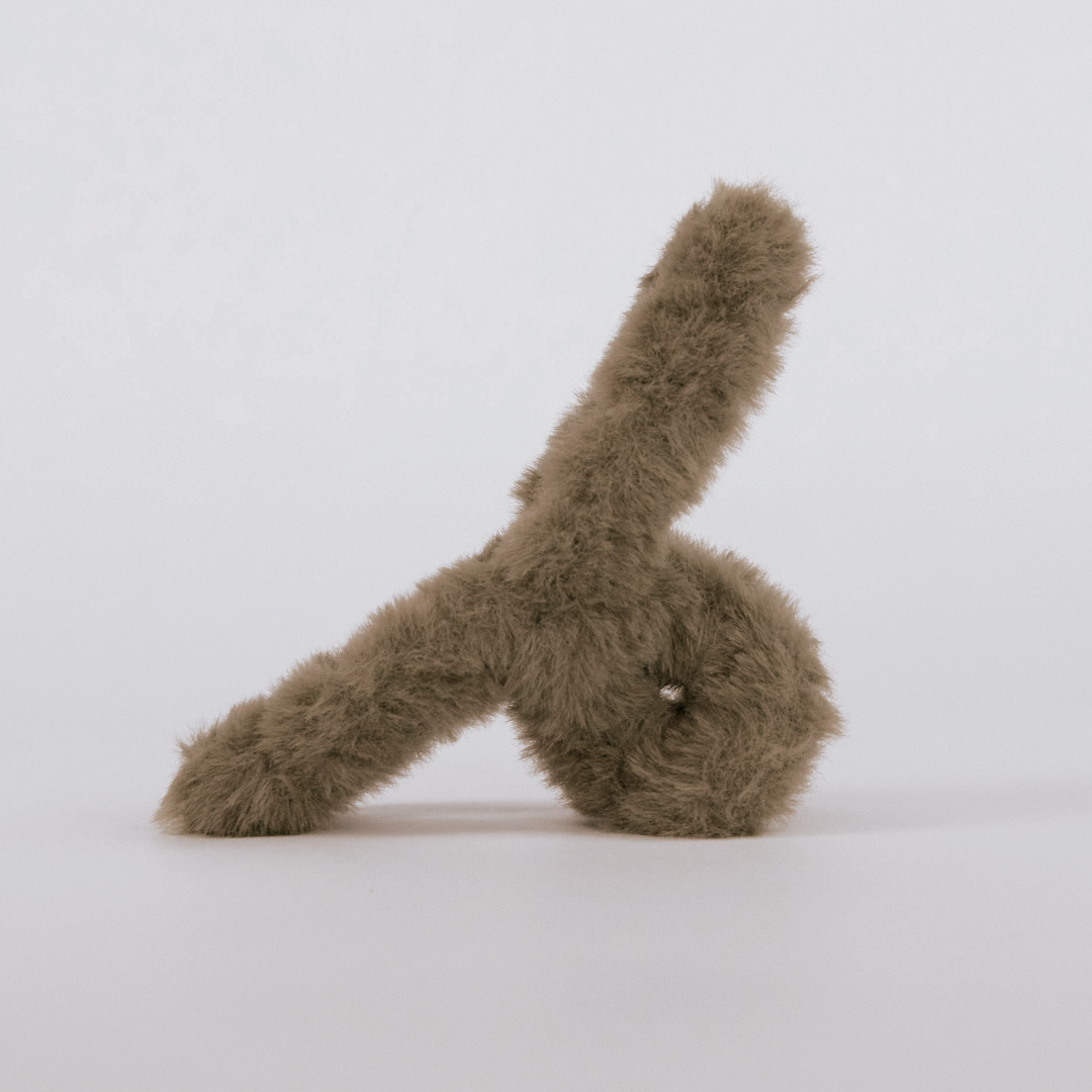 Furry Haarspange XL Teddy Braun