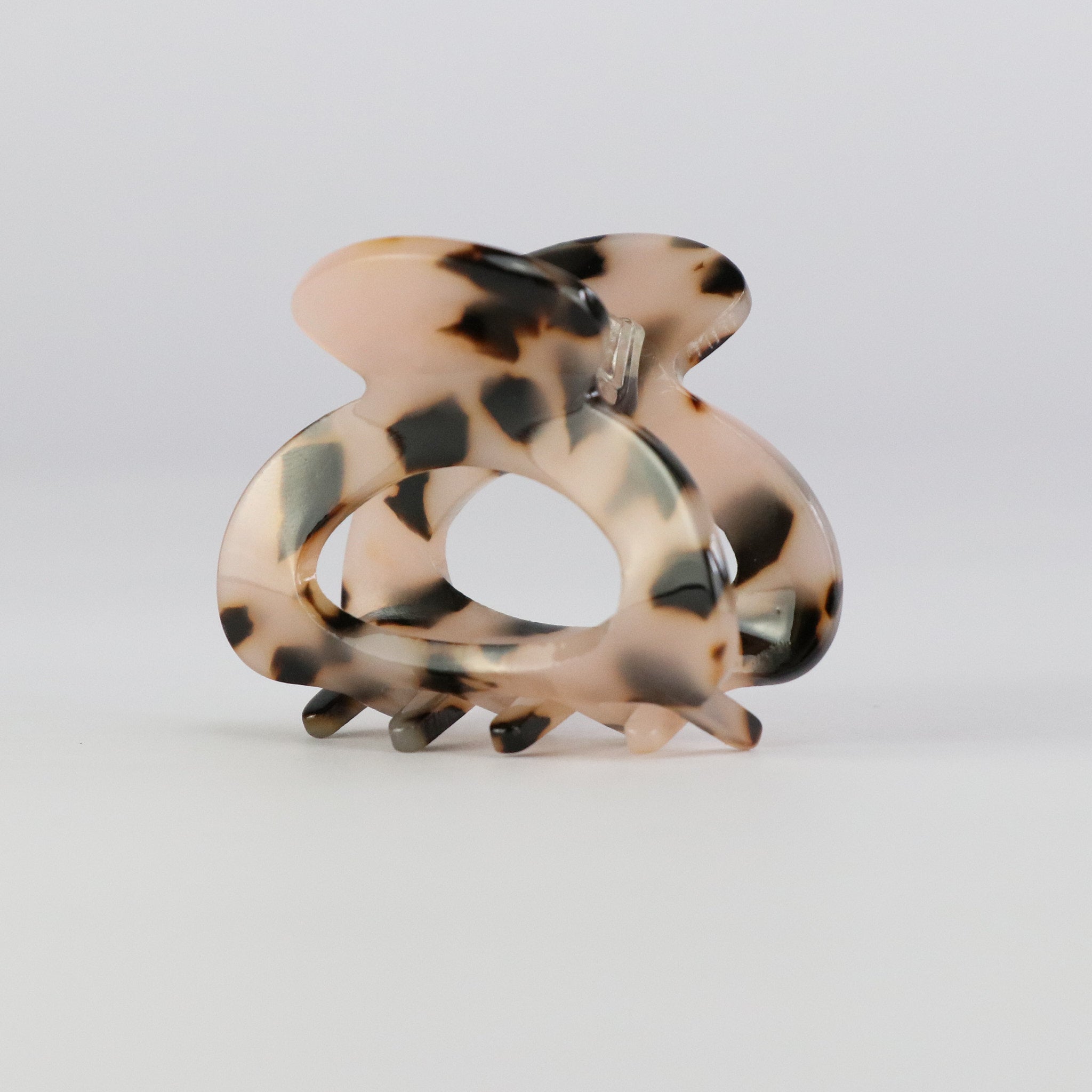 Perfektes Duo mini Haarklammern Schwarz-Weiss und Light Tortoise