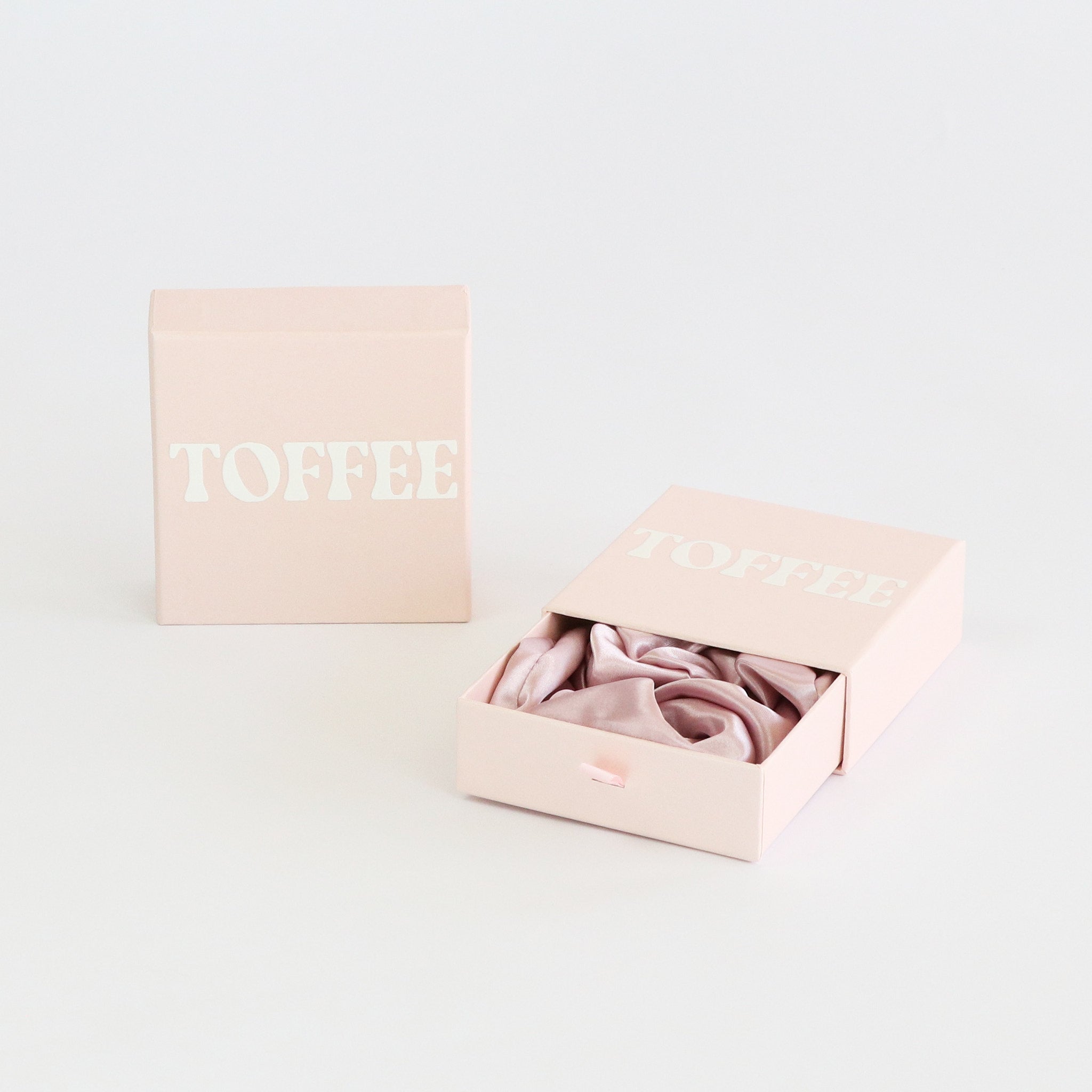 Satin Haargummi Scrunchie XL Altrosa