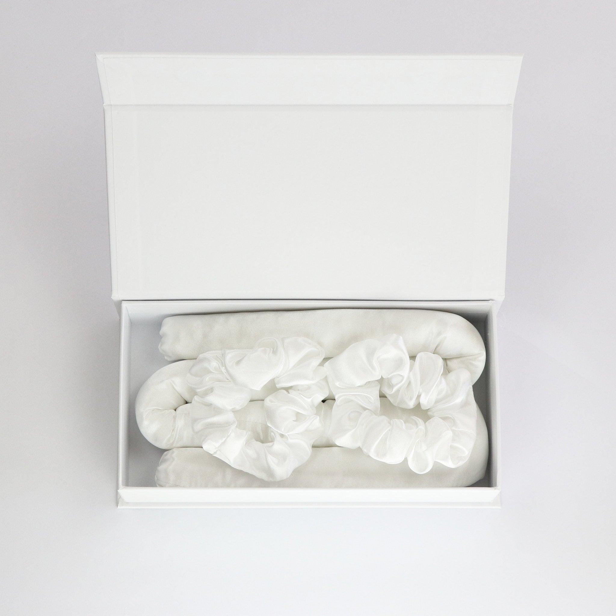 Satin Hitzefreier Lockenwickler Schnee Weiss