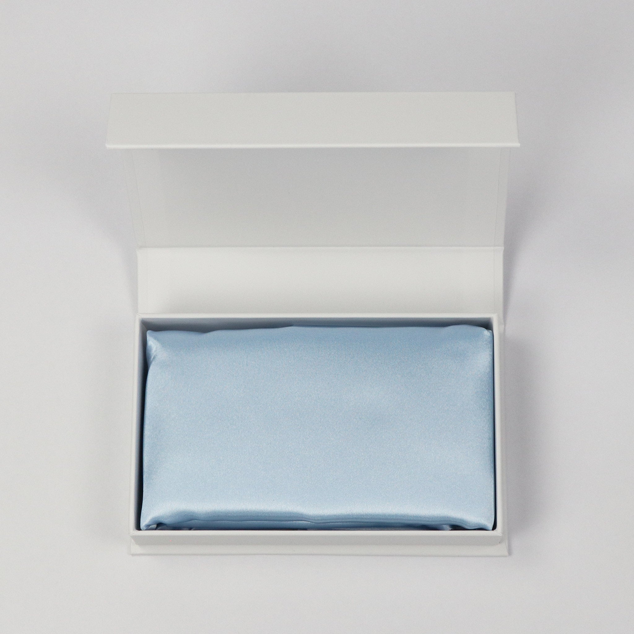 Satin Anti-Haarbruch Kissenbezug Baby Blau