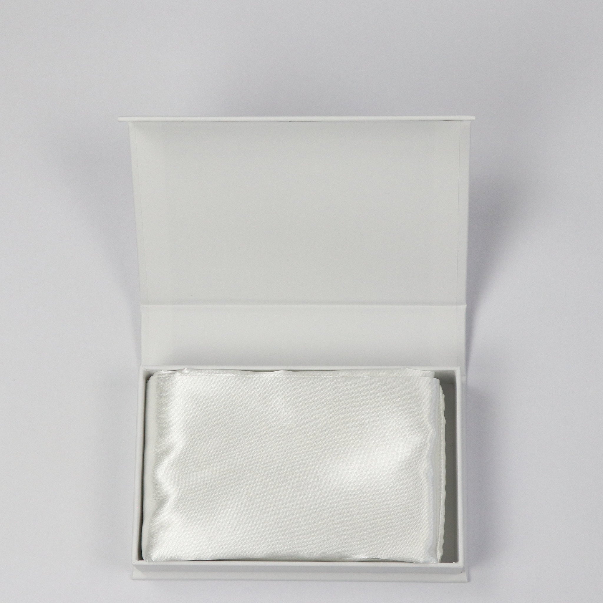 Satin Anti-Haarbruch Kissenbezug Schnee Weiss