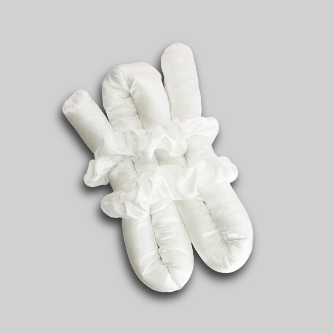 Satin Hitzefreier Lockenwickler Schnee Weiss