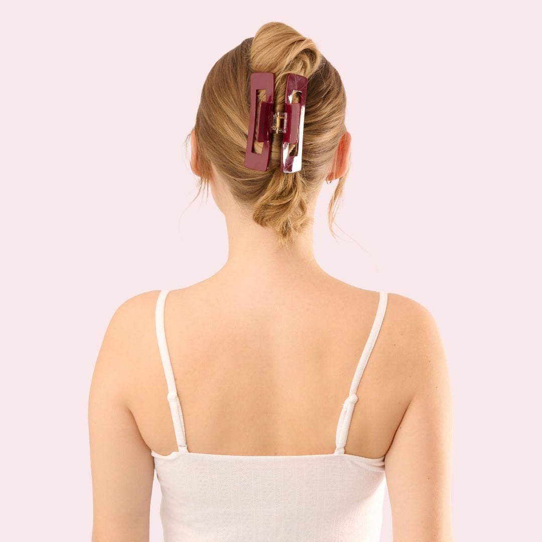 Bombshell Haarklammer in Shiny Red