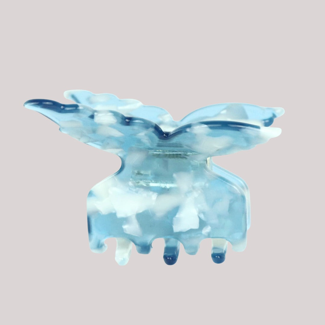 Schmetterling Haarklammer in Ocean Blue