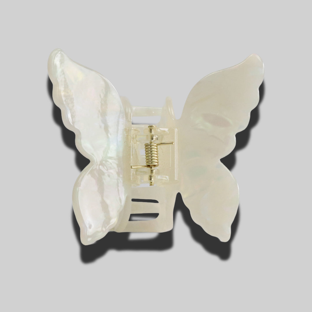 Schmetterling Haarspange Antarktis Weiss