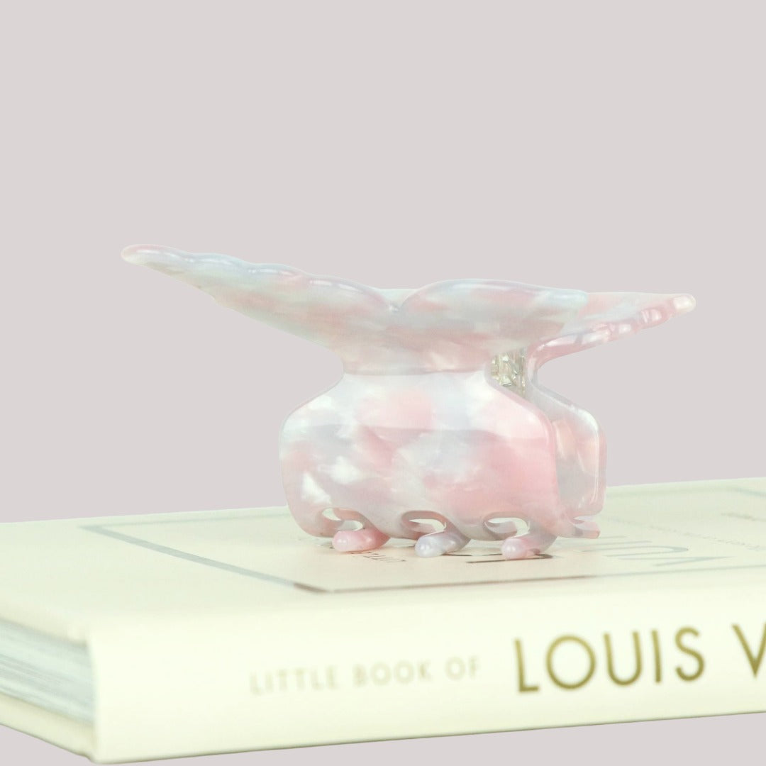 Schmetterling Haarklammer in Rosé