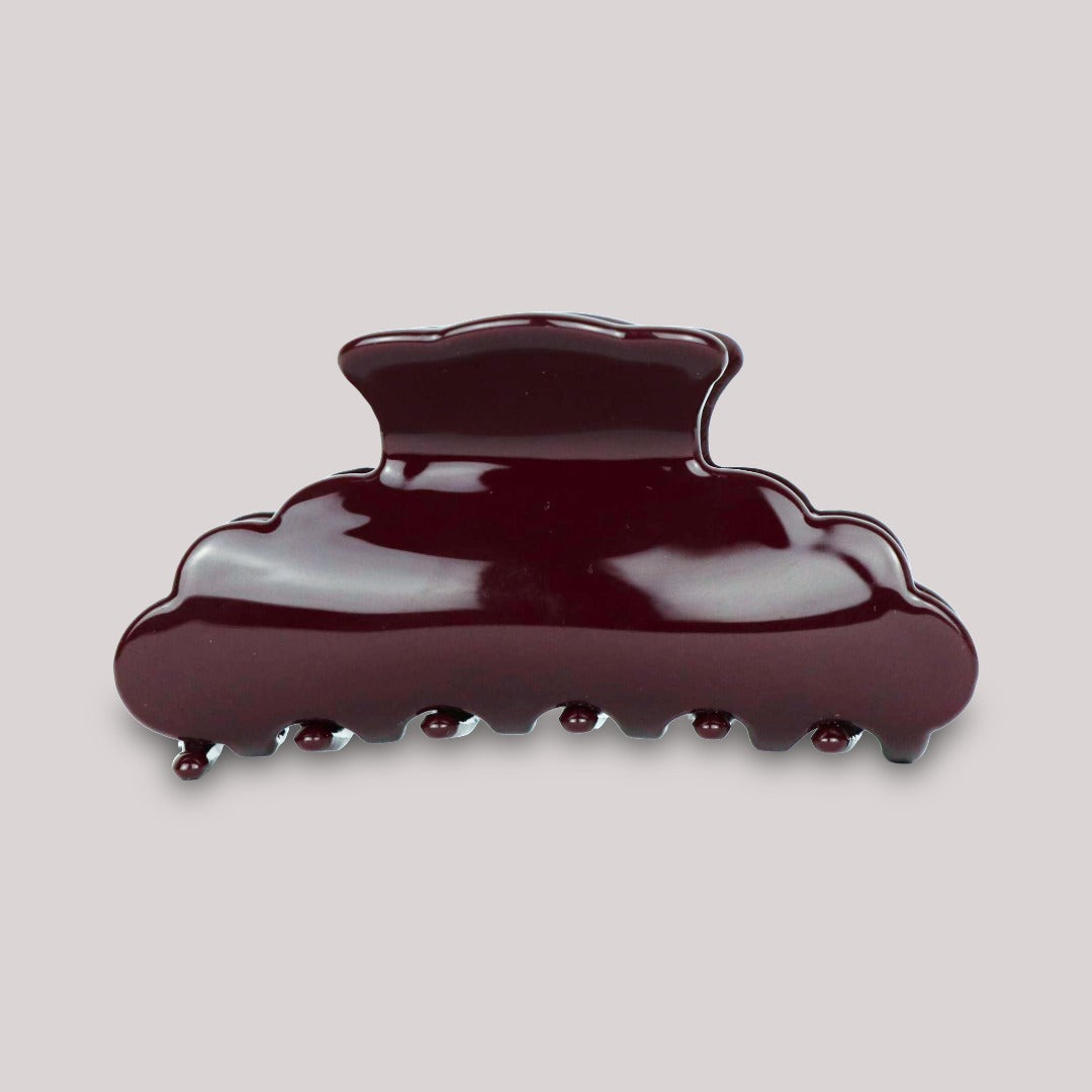 Teddy Haarklammer in Burgundy