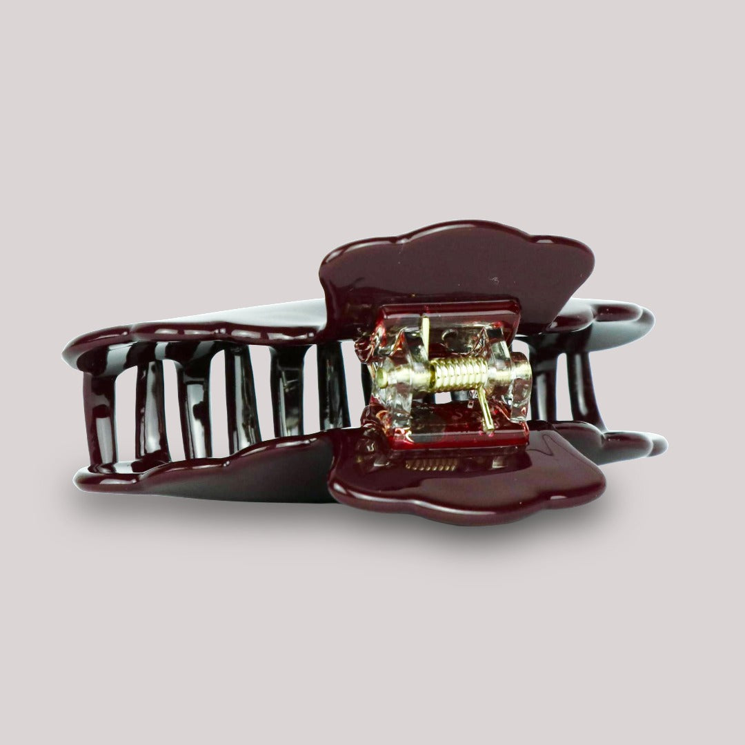 Teddy Haarklammer in Burgundy