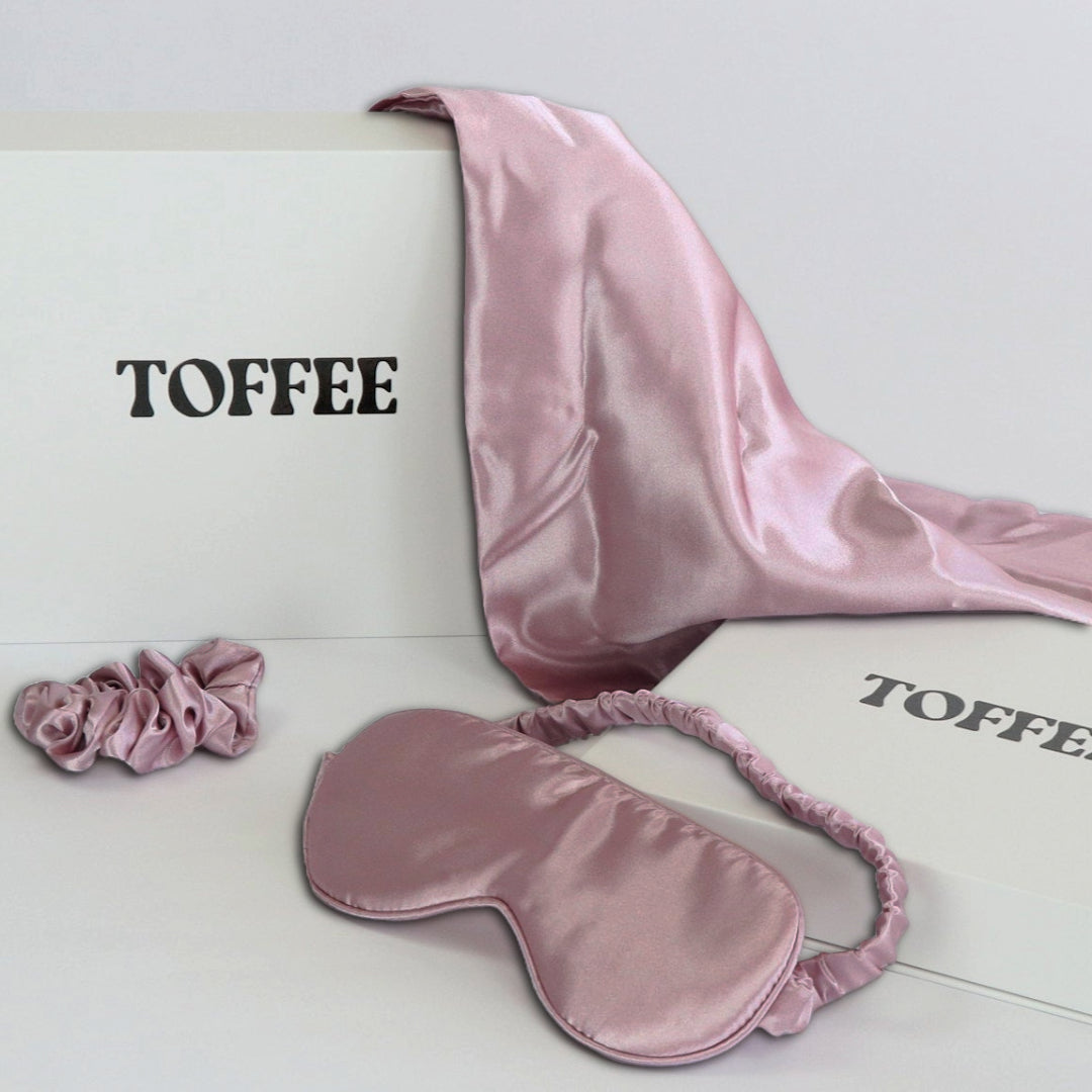 Satin Dream Set in Altrosa