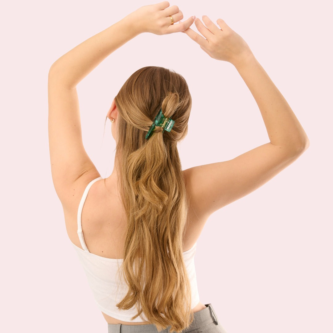 XL Haarklammer Bundle Barrette de Paris in Emerald Grün
