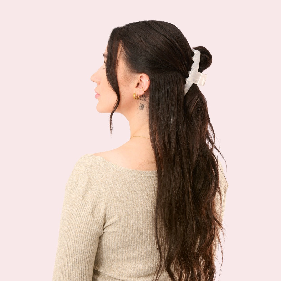 Barrette de Paris Haarklammer in Pearl Weiss