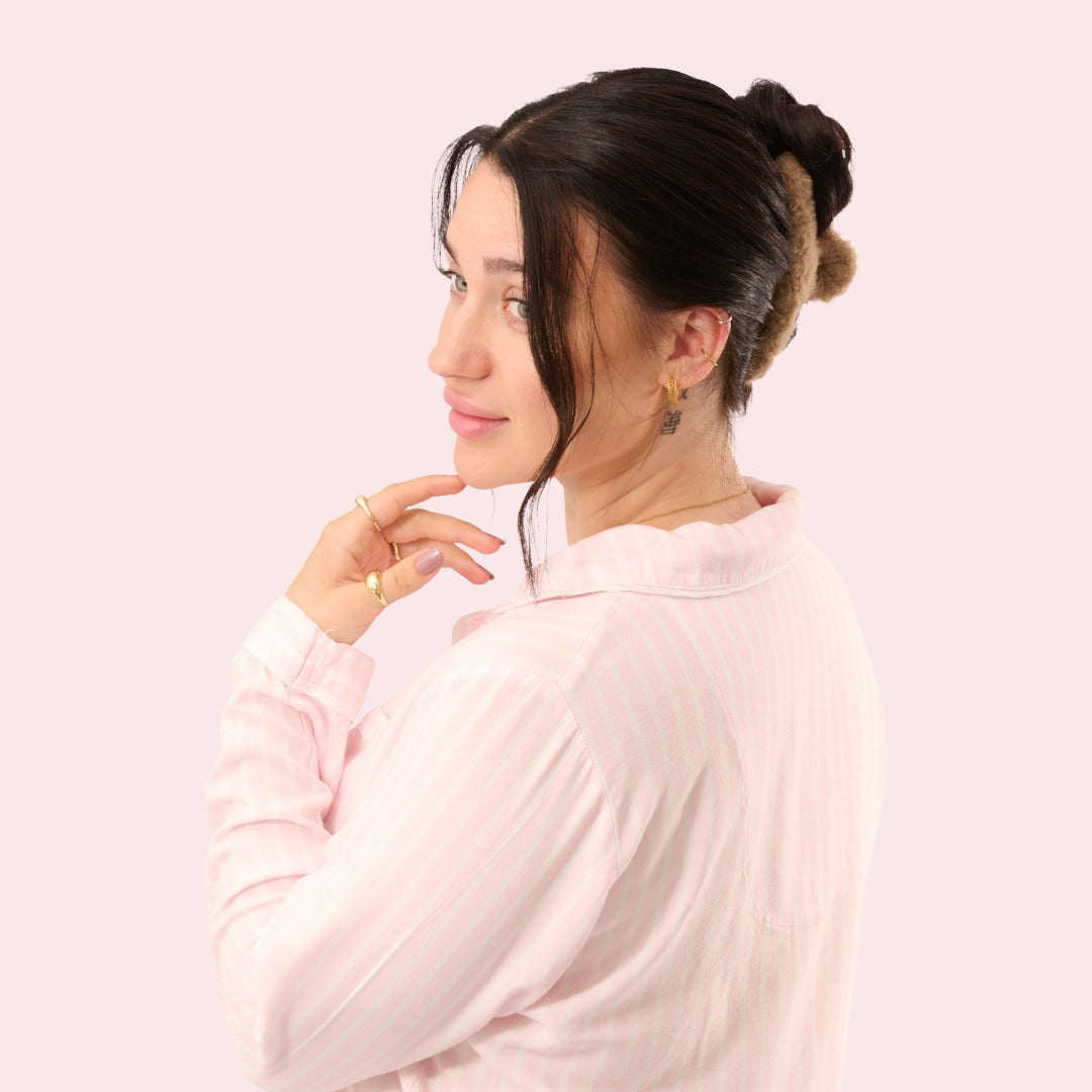 Furry Haarspange XL Teddy Braun