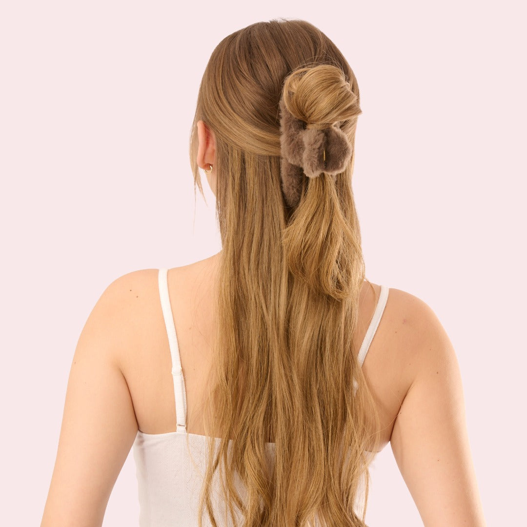 Furry Haarspange XL Teddy Braun