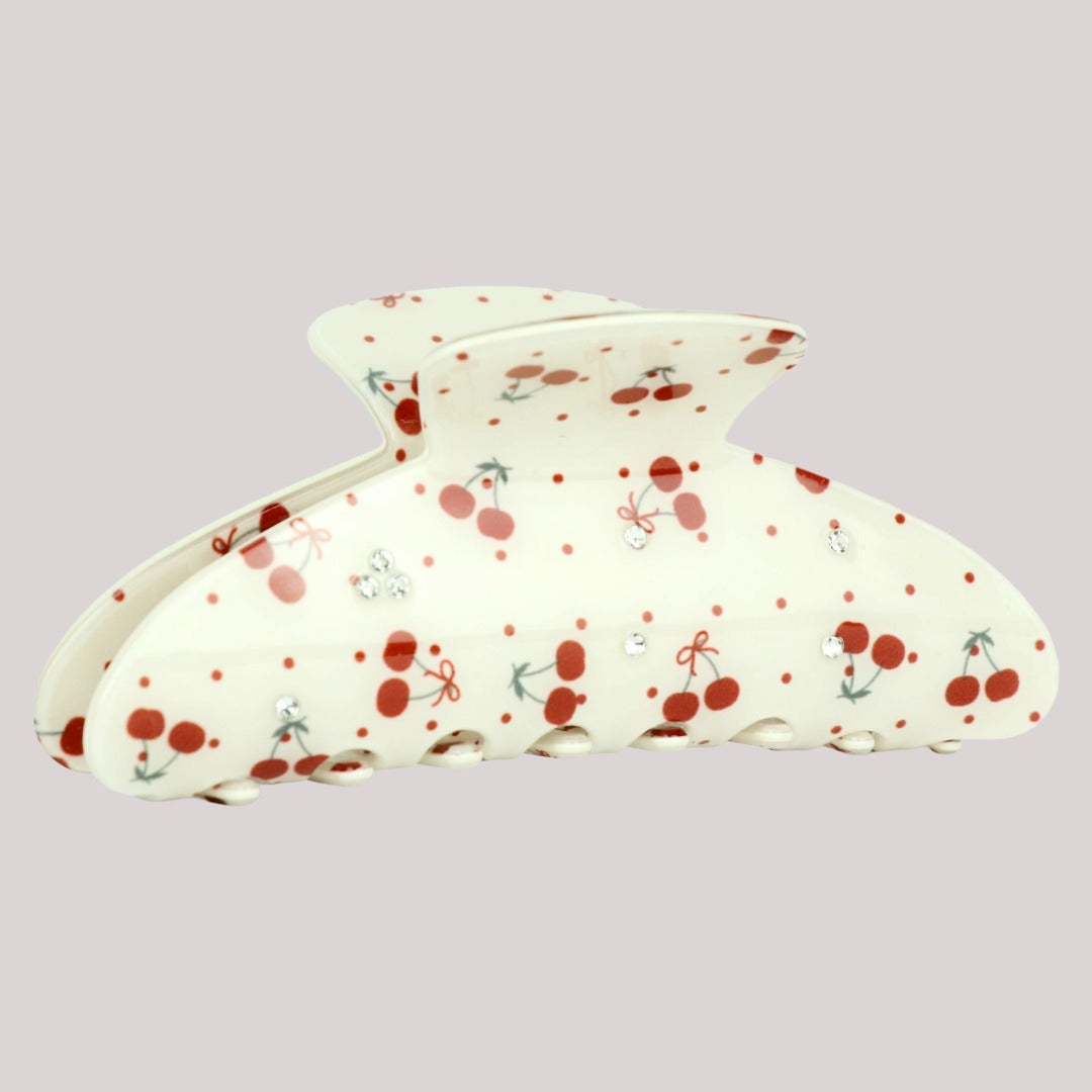 Cherry Crush Haarklammer mit Kirschmuster