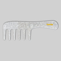 Locken Haarkamm in Pearl Weiss