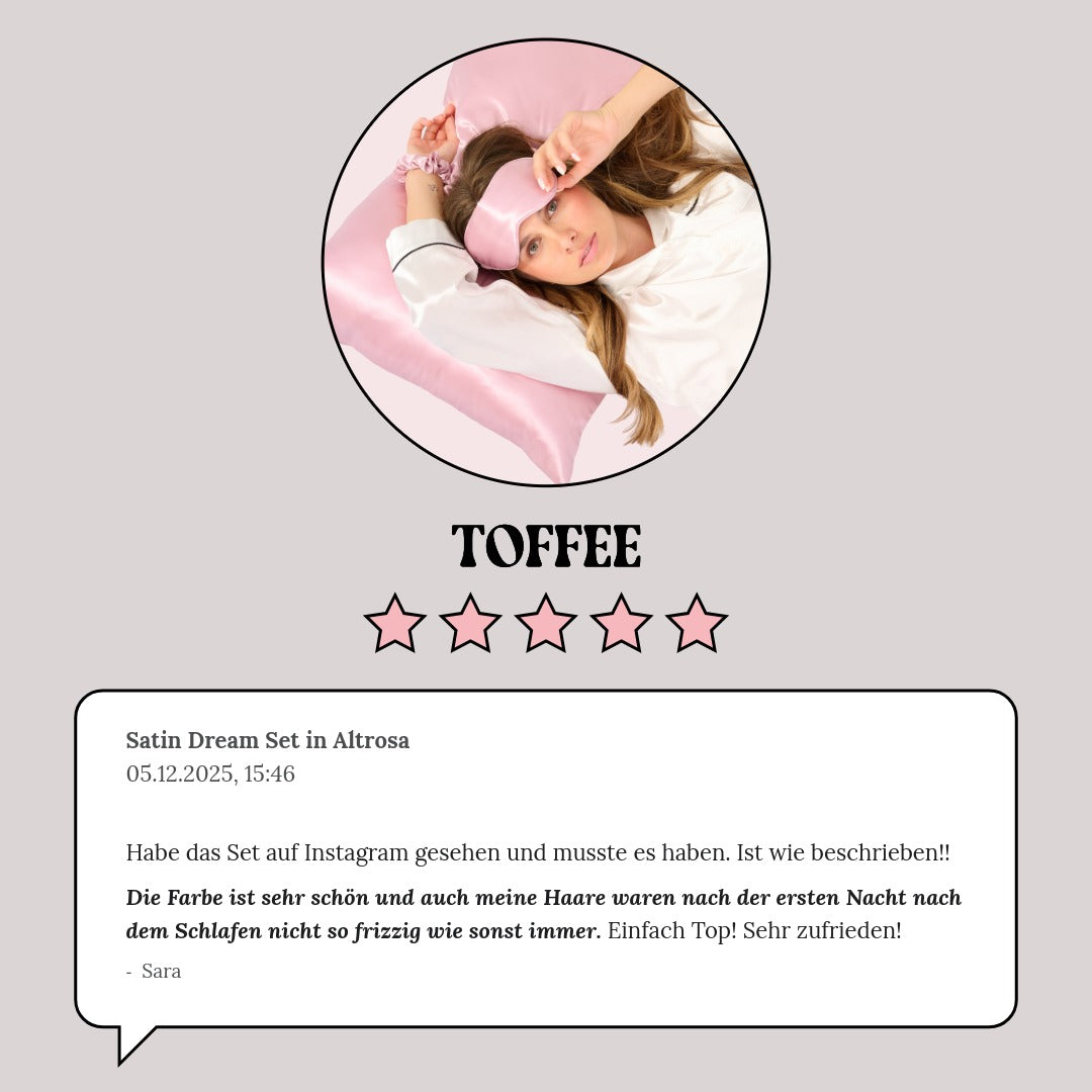 Satin Dream Set in Altrosa