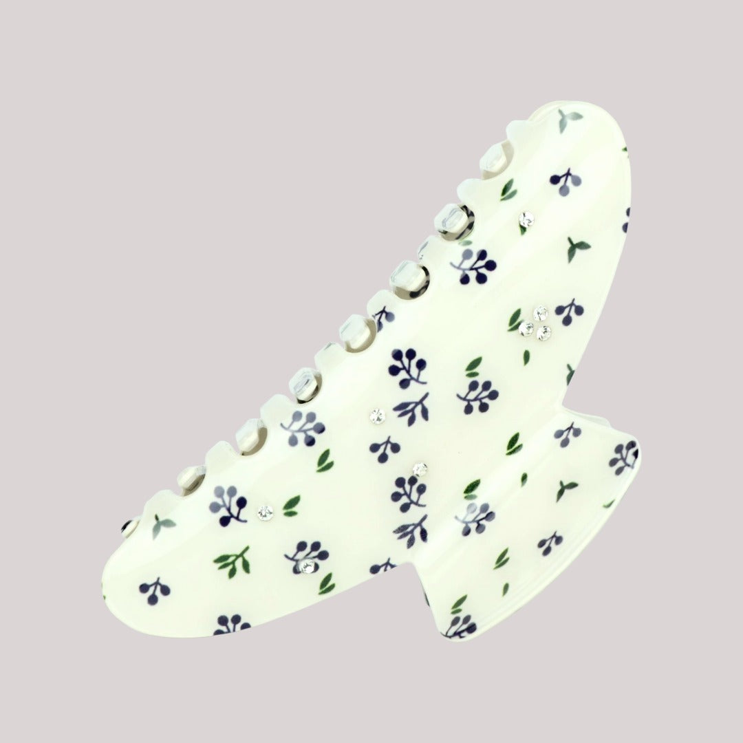 Blueberry Bliss Haarklammer mit Blaubeermuster