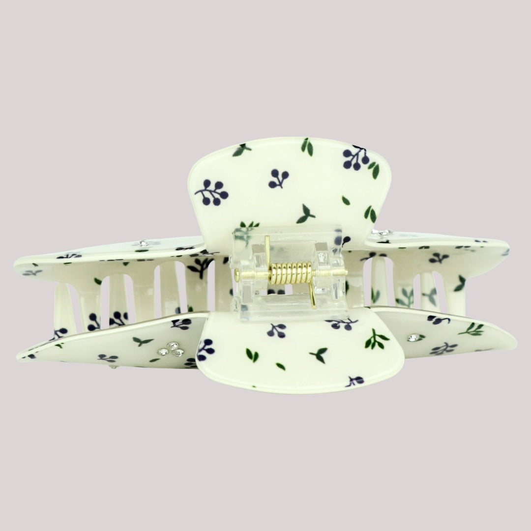 Blueberry Bliss Haarklammer mit Blaubeermuster