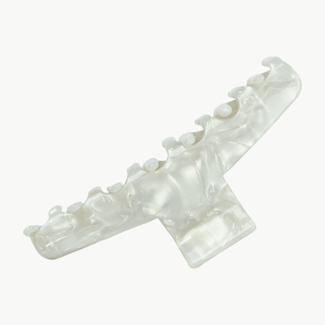 Barrette de Paris Haarklammer in Pearl Weiss