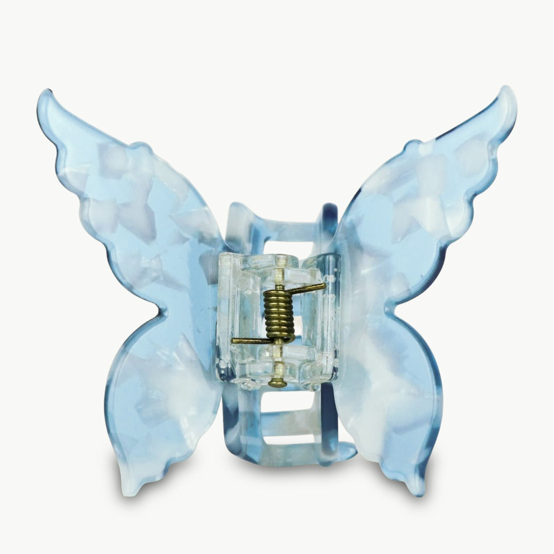 Schmetterling Haarklammer in Ocean Blue