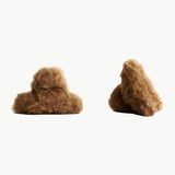 Furry Wölkchen Haarklammern Mini – Teddy Braun