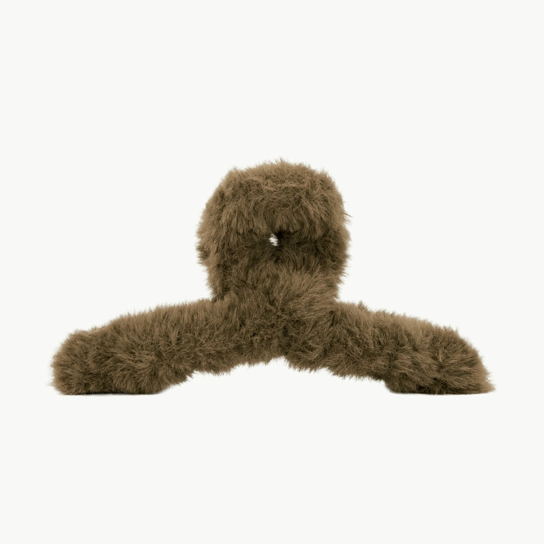 Furry Haarspange XL Teddy Braun