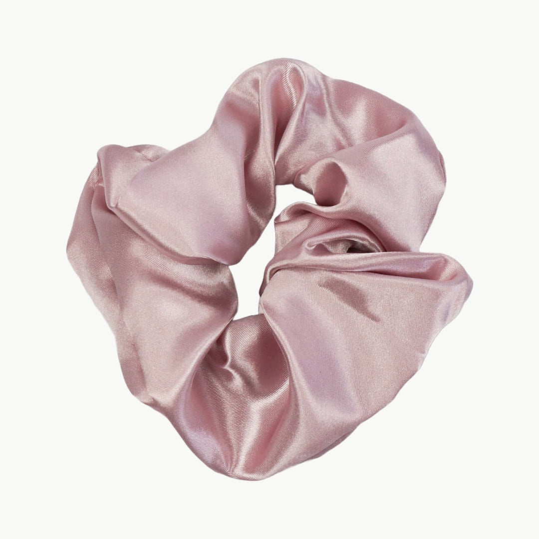 Satin Haargummi Scrunchie XL Altrosa