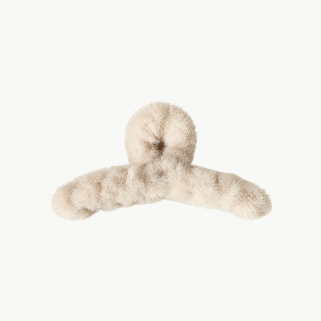 Furry Haarklammer Mittel in Vanilla Weiss